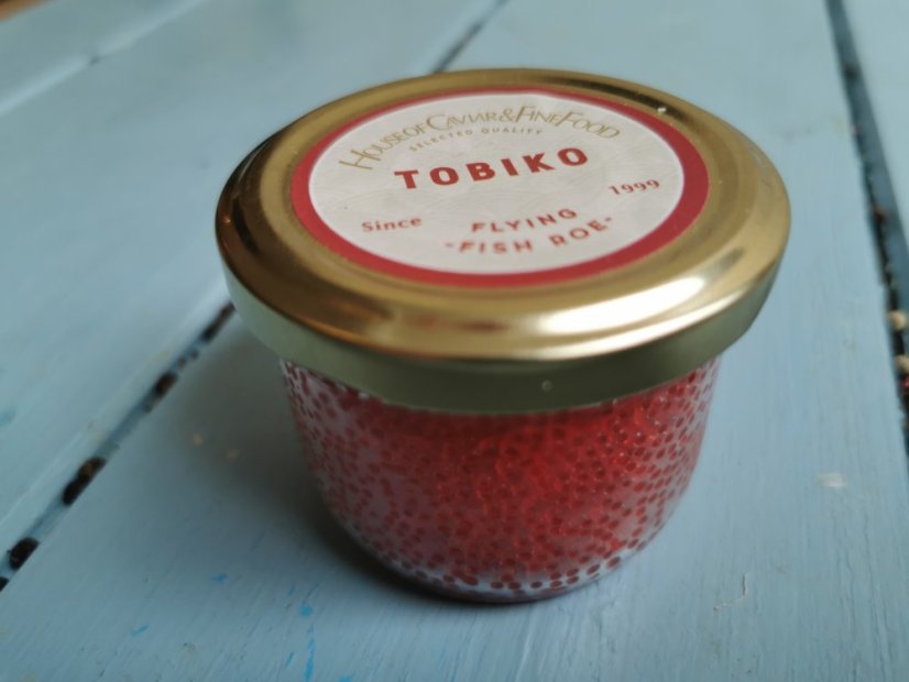 TOBIKO caviár z létajícící ryby 80g červený