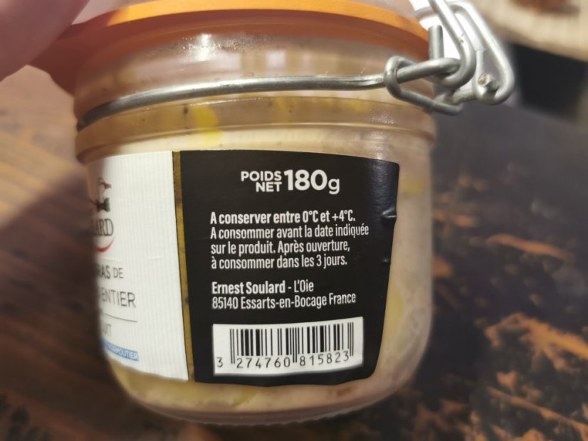 Foie Gras entier fleur de sel 180g