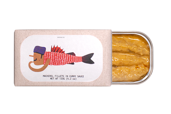 Macekrel fillets in curry sauce 120g José