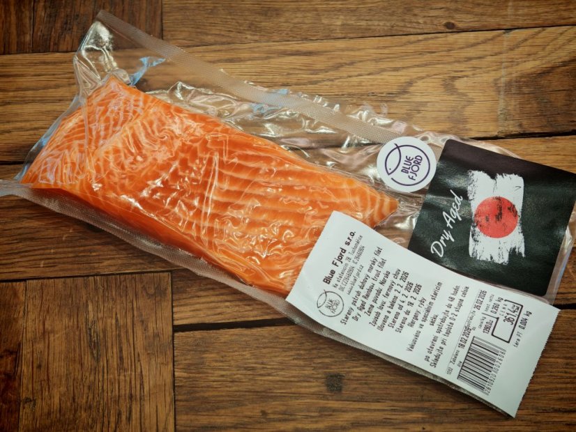 Stařený mořský pstruh duhový filet s kůží (stařený minimálně 10 dní)