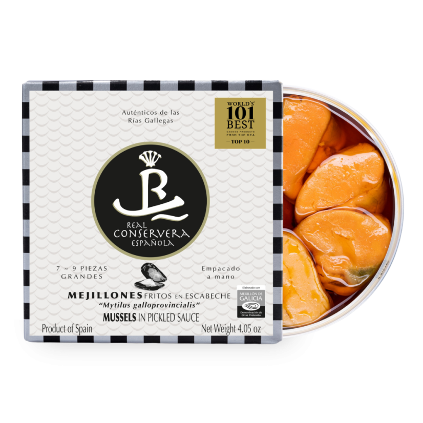 Fried mussels in Escabeche sauce 115g