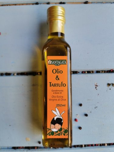 Virgin olive oil with black truffles 250ml