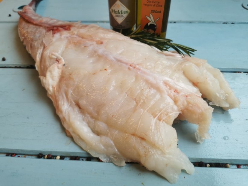 Mořský ďas bez hlavy 1-2kg - Přejete si rybu stáhnout z kůže?: ne