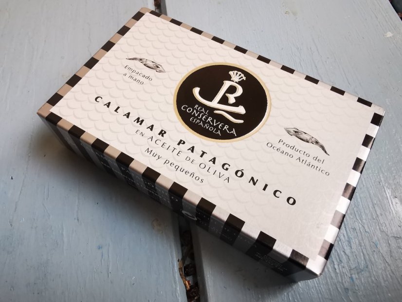 Kalamáry patagonské v olivovém oleji 85g (Real Conserva)