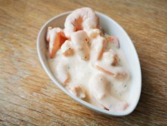 Královské krevety v Aioli omáčce