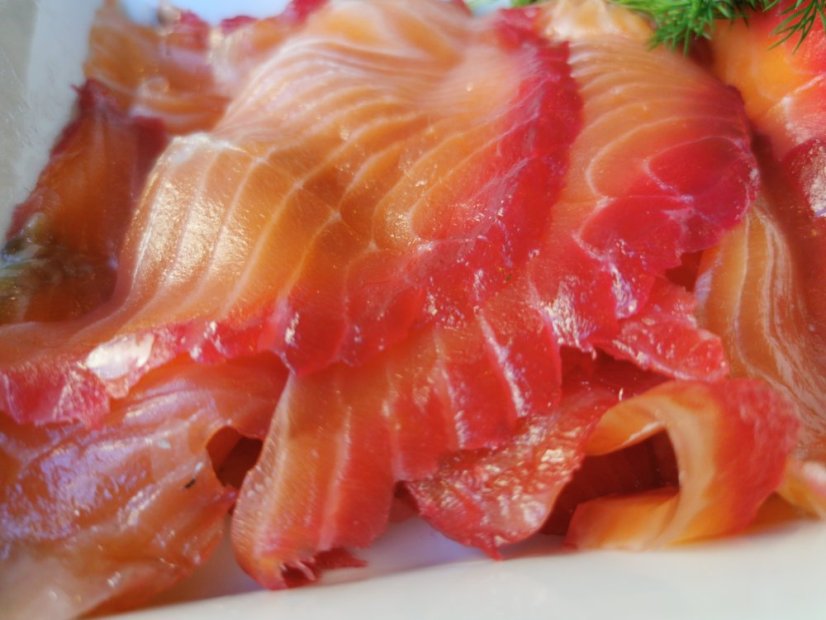 Gravad lax from scotish salmon