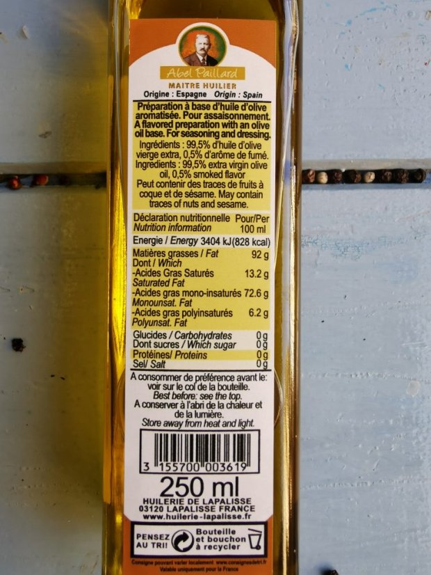 Panenský olivový olej uzený 250ml