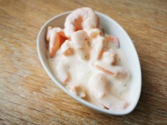 Shrimps in Aioli sauce