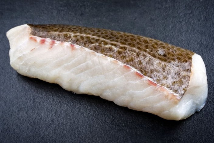 Cod loin fillet with skin