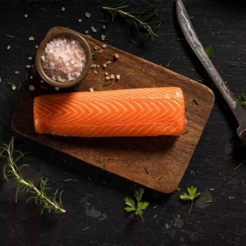 Sashimi grade organic salmon back loin 200-400g - Do you want to vacuum the fish?: no